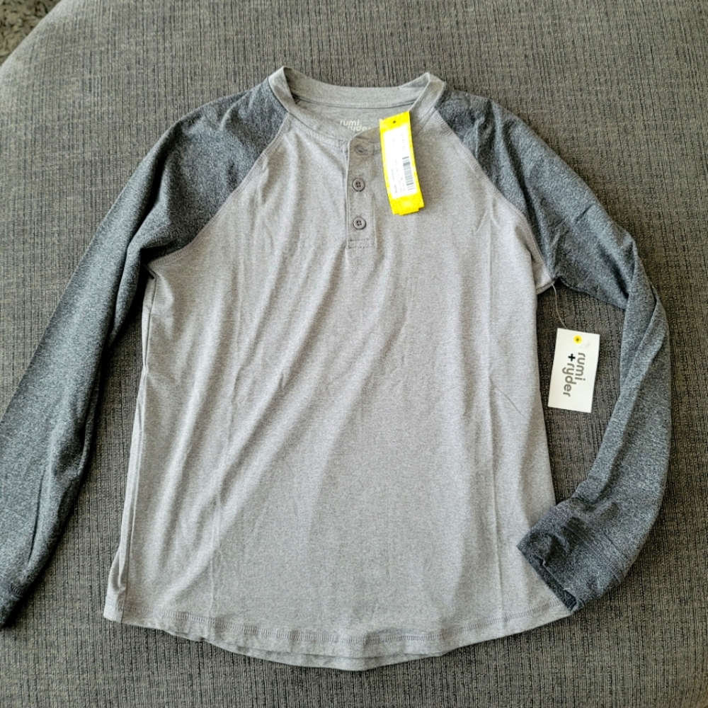 Rumi + Ryder Grey Henley